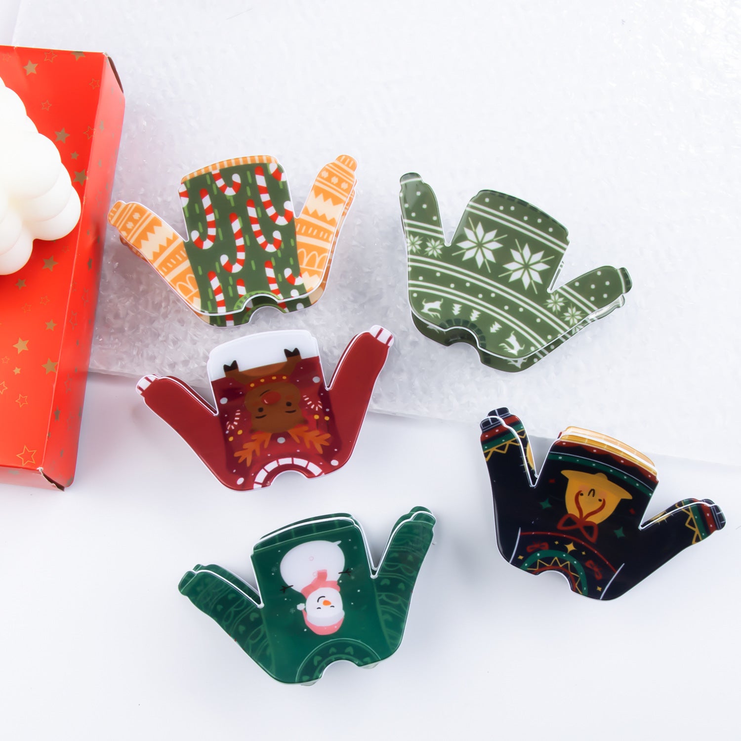 Wholesale Christmas Sweaters with Hair Clips
